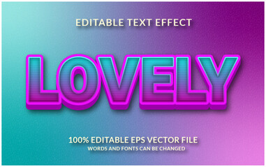 Obraz premium Lovely Editable Text Effect