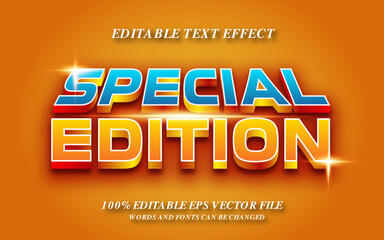 Special Edition editable text effect