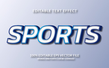 Sports editable text effect