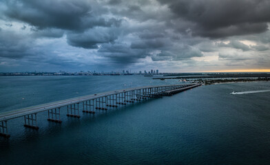 Sunrise over Macarthur Causeway