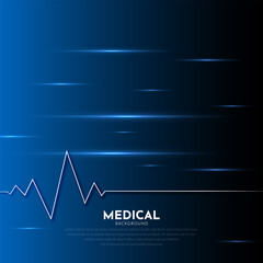 Abstract design of medical background vector. Modern background template vector
