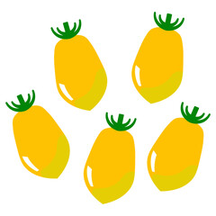 イルディトマトのシンプルなベクターイラスト