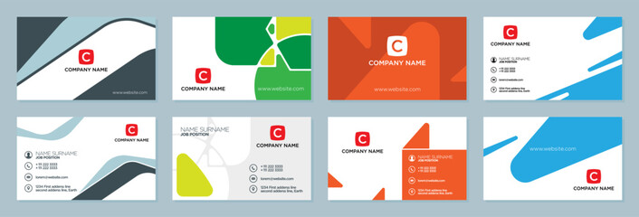 Unique business card template concepts.