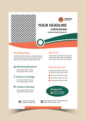 Fototapeta premium Creative Modern Corporate Business letterhead Simple and clean A4 Size with bleed Vector design