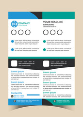 Creative Modern Corporate Business letterhead Simple and clean A4 Size with bleed Vector design