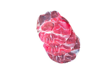 Raw sliced beef for Shabu Shabu on transparent background, PNG File