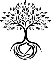 tree silhouette vector