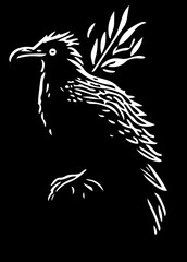 eagle tattoo vector illustration