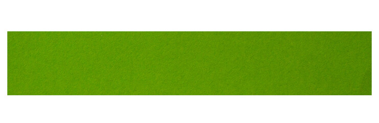 Green paper piece on transparent background. Png paper.