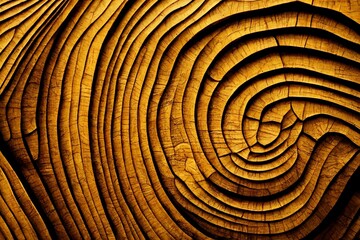 Fototapeta na wymiar Wood larch texture of cut tree trunk, close-up. Wooden pattern