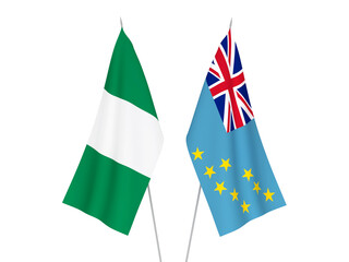 Nigeria and Tuvalu flags