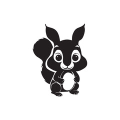 Fototapeta na wymiar squirrel icon logo abstract design vector