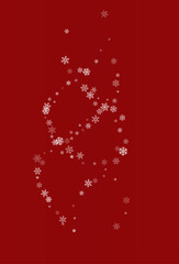 Gray Snowfall Vector Burgundy Background. Sky