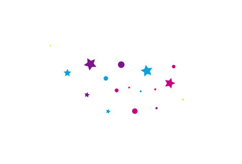 Color Splash Invitation Vector White Background.