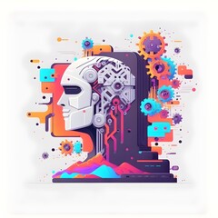 Artificial Intelligence illustration concept