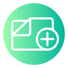 Obraz premium folder gradient icon