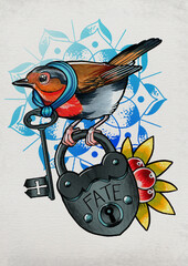 pettirosso_lucchetto_bacche