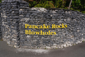 New Zealand South Island Pancake rocks Seaside