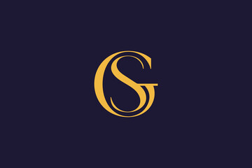 GS modern typo logo Design, GS icon for company, GS Letter logo design, Fashion brand 