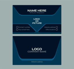 Naklejka na ściany i meble Creative business card design template