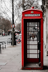 Red Telephone Box - London Street - UK