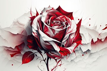 red rose Generative Ai