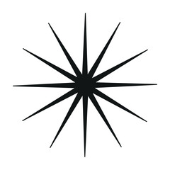 Vector star of illustration.