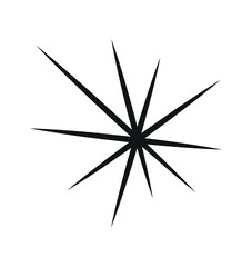 Vector star of illustration.