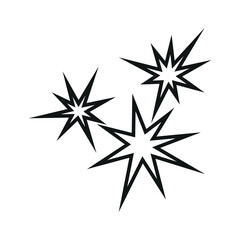 Vector star of illustration.