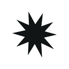 Vector star of illustration.