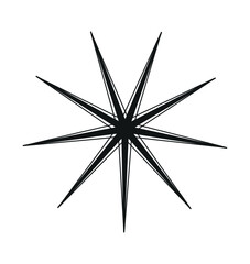 Vector star of illustration.