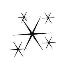 Vector star of illustration.