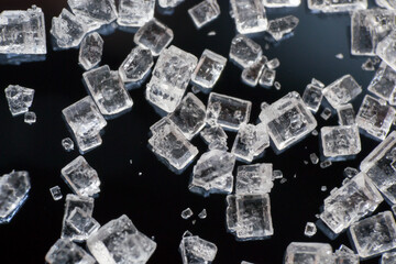 macro photo of sugar crystal