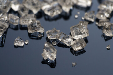 macro photo of sugar crystal