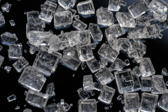 macro photo of sugar crystal
