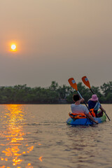 Fototapeta na wymiar kayaking 