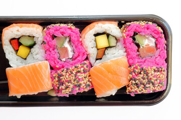 sushi colorato, colorful sushi