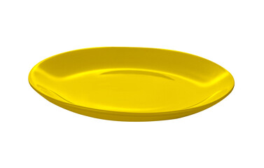 gold plate isolated on transparent png