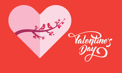 Happy Valentines Day 2023, banner design 