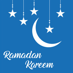 Obraz premium Ramadan Kareem greeting card template, Ramadan Kareem flat design