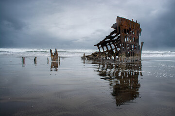 Shipwreck on the Beach