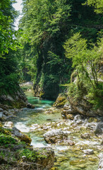 Tolminer Klammen im Triglav Nationalpark in Slowenien