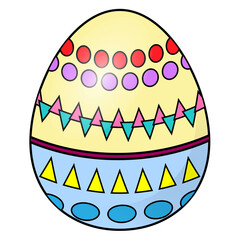 Clipart text Easter eggs Set 1-3 color