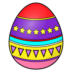 Clipart text Easter eggs Set 1-2 color