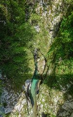 Tolminer Klammen im Triglav Nationalpark in Slowenien
