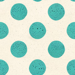 Seamless pattern of imperfect hand drawn blue circles. hand drawn blue circles pattern for wallpaper or fabric. circles tile. Generative Ai