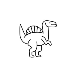 Dinosaur Line Icon
