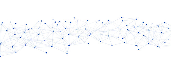 Navy blue network. Abstract connection on white background. Network technology background with dots and lines for desktop. Ai system background. Abstract concept. Line background, network technology