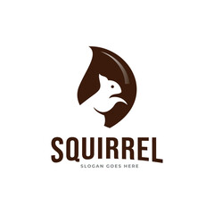 Squirrel Symbol Logo. Vector Illustration.