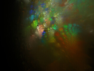 Naklejka na ściany i meble Imaginatory fractal abstract background Image
